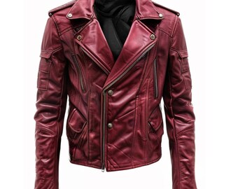 Vtg 90s A.P.C Leather Jacket - Etsy