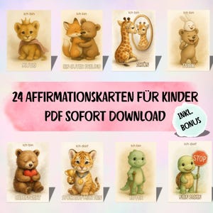 Bevestigingskaarten voor kinderen om af te drukken | Versterk je zelfvertrouwen | PDF