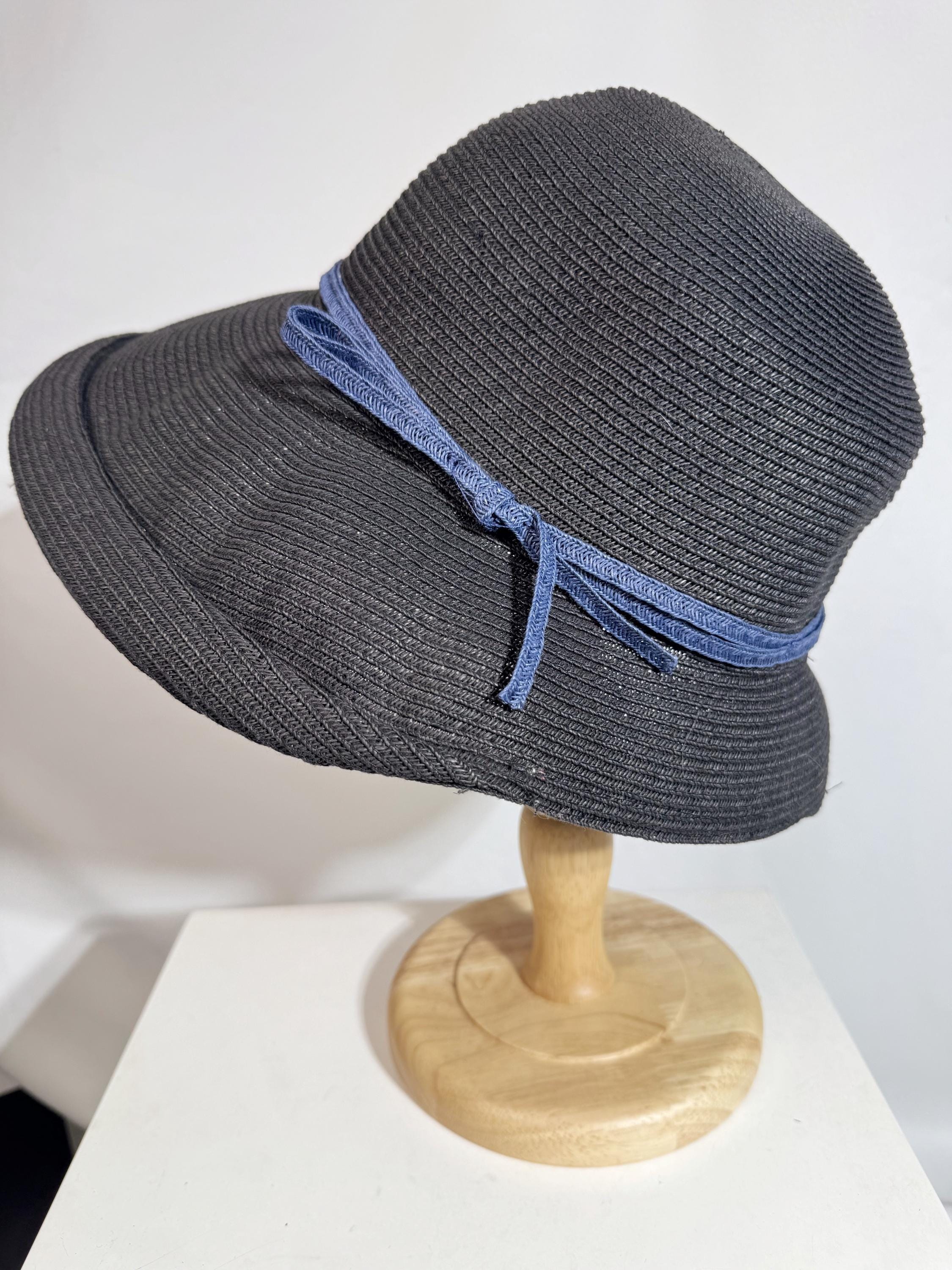 Black Wide-Brim Woven Sun Hat – Classic Minimalist Summer Essential Best Black Hats: Eric Javits Collection 2026 | Eric Javits main image 2