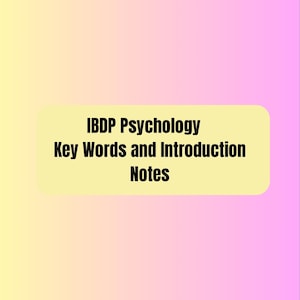 Introduction à la psychologie du PEID et termes clés | Notes d'étude manuscrites | Téléchargement instantané PDF