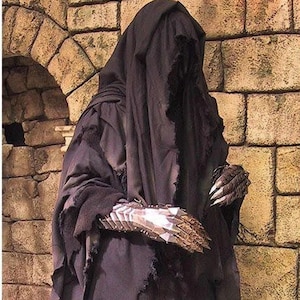 Ring Wraith Costume Nazgul Full Costume/Grim Reaper Long Cape Ring Wraith Costume Perfect Halloween Costumes Horror