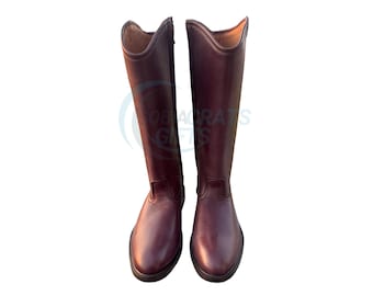 Handmade Leather Riding Boots, Equestrian Tall Knee Boots