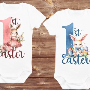 Baby&#39;s First Easter Onesie | Cute Bunny Easter Outfit | Baby Girl/Boy Easter Bodysuit