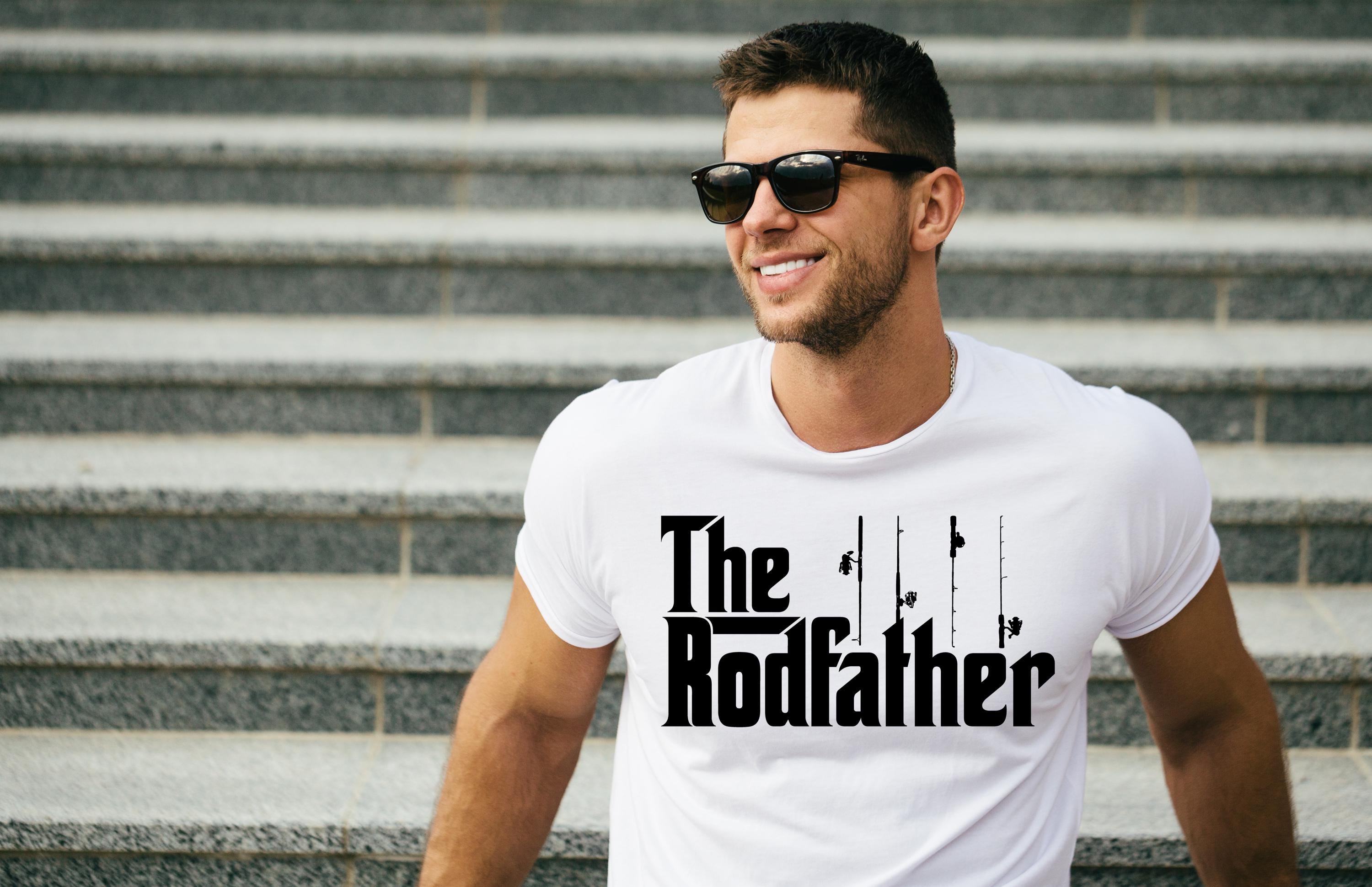 THE RODFATHER FUNNY T SHIRT FISHING FISHERMEN GIFT PRESENT - Foto 2