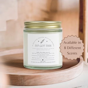 IVF Gift for Friends or Family l Funny IVF Candle and Heartful Fertility Support during the Two Week Wait I I Got This IVF Journey Candle