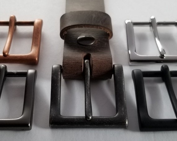 Men's Fawn Leather Belt & Simple Buckle, Fawn Belt w/ Antique Silver Buckle, Work Gear, Belt for Jean, Belt for Suit, Gift for Guys or Gals