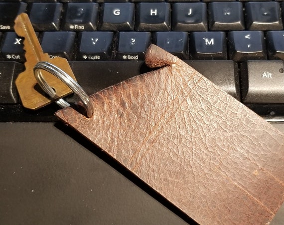 Leather Key Chain, Valentine Gift, Handmade Key Holder, House Key Fob, Housewarming Gift, New Home Key, Leather Key Fob, New House Key Fob,