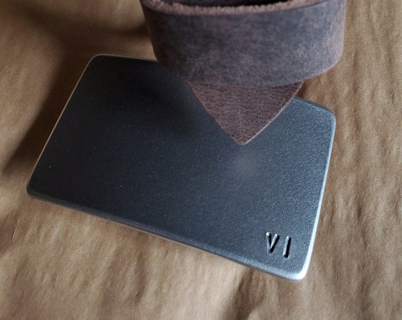 Anniversary Gift, Roman Numeral Belt & Buckle Set, Customize for Any Anniversary, Personalized Unisex Buckle and Quality Leather Snap Belt