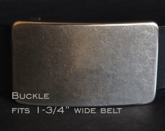 Silver Belt Buckle, Hypoallergenic, Hand Forged Jean Buckle, Stainless Steel Buckle, Workwear Buckle for 1.5" Leather Belt, Gift for Him