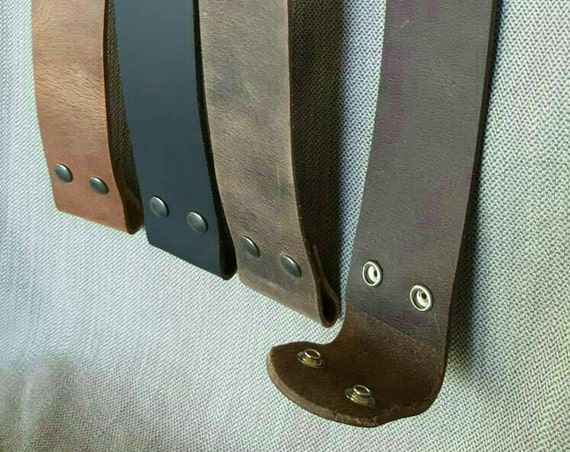 2" Leather Belt for Kilt or Jeans, INTERCHANGEABLE Belt with Snaps, Custom Cut Leather Belt w/snaps, Two Inch Belt, Custom Cut To Waist Size