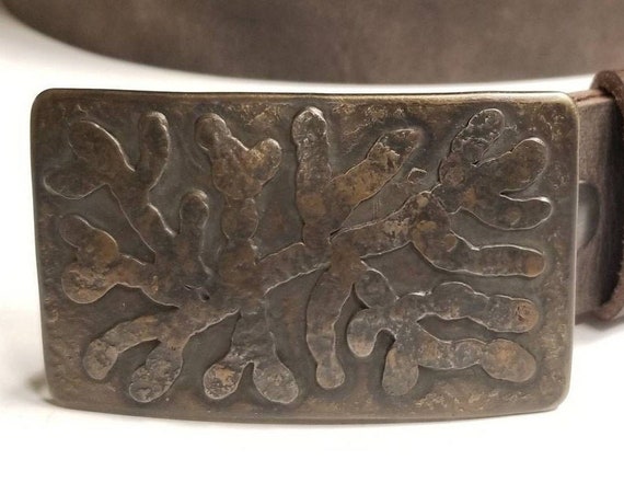 ROOTS Belt Buckle, Hand Forged Hypoallergenic, Freeform, Bronze & Stainless Steel, Buckle, Canadian Design by Robert Aucoin Fits 1.5" Belt