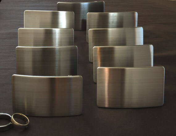 Personalized Keepsakes Groom & Groomsmen's Brushed Stainless Steel Belt Buckles Wedding Accessories Hand Forged Belt Buckles Fits 1.25" Belt
