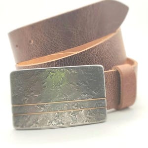 Guitar Lover&#39;s Belt Buckle & Belt Guitar String Inlay, Jean Buckle and Belt, Bronze or Silver Guitar String. Buckle for 1-1/2&quot; Wide Belt