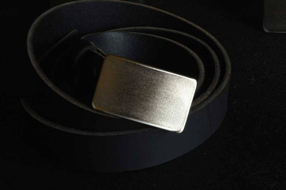 Men's Classic Belt & Buckle ~ Stainless Steel Anniversary ~ Dad Belt Buckle Hypoallergenic Accessory ~ Guy Gift ~ Suit Belt Buckle Customize