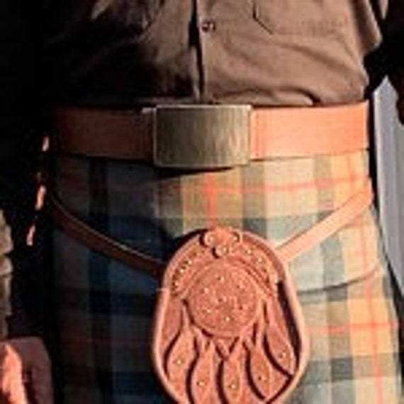 KILT Buckle, Hand Forged Scottish KILT Buckle, Hypoallergenic, Custom Sizes Made to Order, Stainless Steel, Buckle fits a 2 Inch Kilt Belt