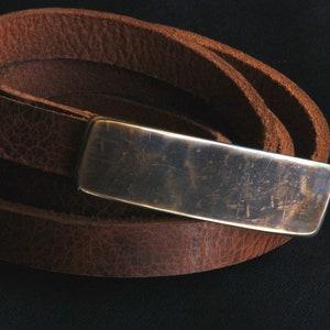 1&quot; Belt and Buckle Set Narrow INTERCHANGEABLE Ladies Belt & Hand Forged Buckle Set Canadian Made Unisex Gift Belt has Snaps, Dress Belt Set