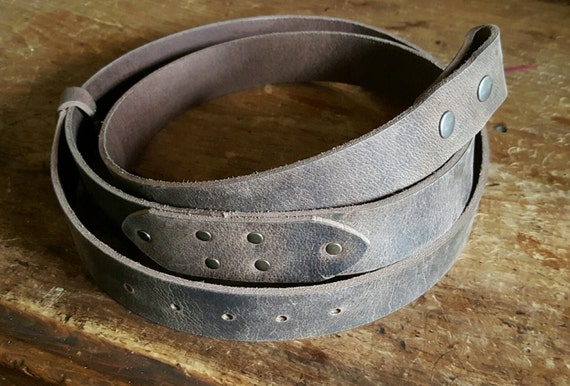 Custom OVERSIZED Leather Belts ~ Waist Sizes 50" or More ~ Made to Measure Reinforced Back Design for Jeans and Motorcycle ~ Custom Cut