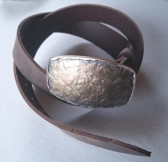 Bronze Anniversary Gift Bronze Canadian Made Belt Buckle Blacksmith Hand Forged Belt Buckle His N Her Bronze Jean Buckle for 1.5" Belt