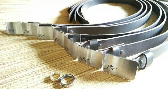 Wedding Accessories Personalized Belt Buckles Groomsmen Accessories Brushed Stainless Steel Bespoke Hand Forged Belt Buckles Fits 1.25" Belt