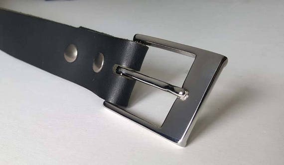 Belt & Buckle Set Choose from Five Colours  1-1/4" Belt and Buckle for Suits ~ Custom Cut Belt -Gift for Guys or Gals Belt with Snaps