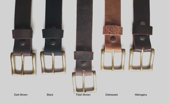 Simple Buckle Variety of Colors Available Buckle for 1-1/2" Wide Leather Belt w/Snap Belt for Jeans Father's Day Gift Mother's Day Gift