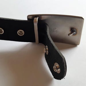 Custom Cut Leather Interchangeable Snap Belt - 1.25/1.5" Wide