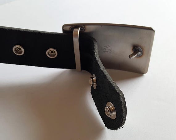 Men's  Leather Interchangeable Belt with Snaps Unisex Snap Belt for Jeans or Suit Custom Cut Leather Belt w/ Snaps 5 Colors Made to Measure