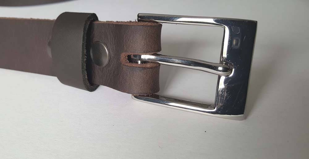 Custom Dark Brown Oiled Buffalo Leather Belt with Snaps and Belt Keeper ~ 1-1/2 wide for Jeans ...