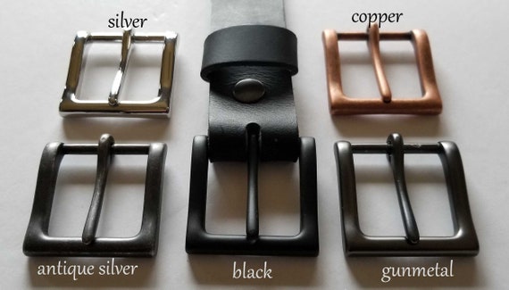 Belt & Buckle Groomsmen Choose Colours Custom Cut Belt Groomsmen's Gift 1-1/2" Belt with snaps for Jean or 1-1/4" Belt for Suits Unisex Gift