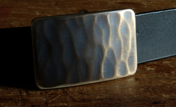 Canadian Belt Buckle Hand Forged Wood Grain Gift for Guys Fits 1.25" Belt For Suits & Golf Gear ~ Signed Original Hypoallergenic Accessories