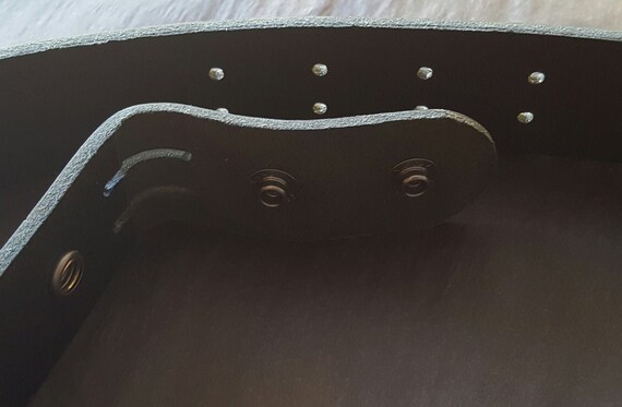1.5"  Leather Belt with Snaps Two Rows of Holes Belt for Jeans Unisex Belt for Suit Custom Cut Leather Belt 5 Belt Colours Made to Measure