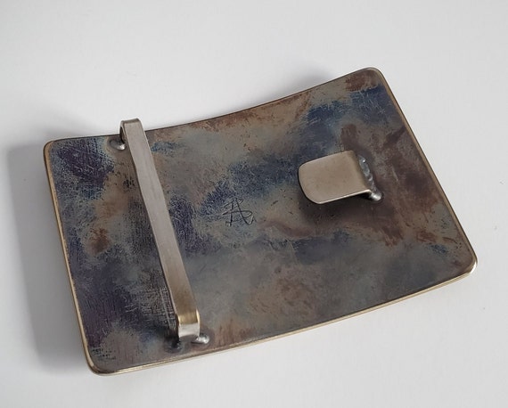 Hand Forged Kilt Belt Buckle Canadian Made Hand Forged Stainless Steel Buckle with Gift Bag Fits 2" Leather Belt
