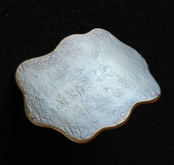 Blue RODEO Belt Buckle Rawhide Western Wear Country and Western Stainless Steel Buckle fits 1-1/2" Leather Belt for Blue Jeans and Work Wear