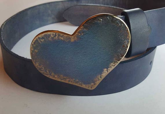 Sweet 16, HEART Belt Buckle, Love Gift, Heart Shaped Buckle, Valentine Gift, Anniversary Gift, Buckle Fits 1-1/2" Leather Belt for Jeans