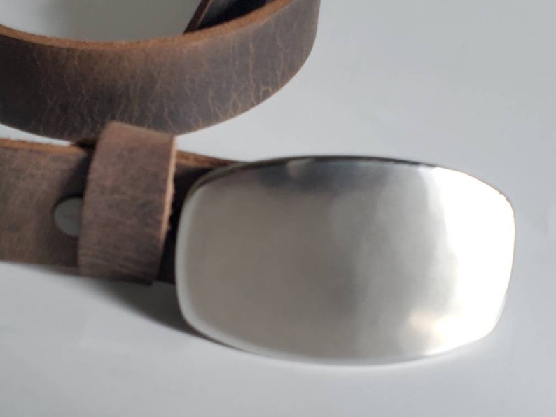 Silver Belt Buckle City Slicker Hand Forged Buckle Unisex - Etsy