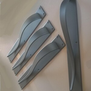 Hand Forged Door Pull: Black Barn Door Hardware (17-1/2" x 2-1/2")