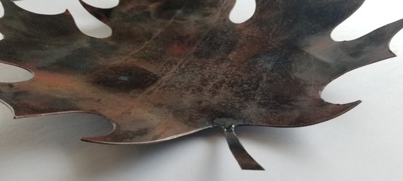 Maple Leaf Serving Tray Canada on Display Metal Dish Made in Canada Key Holder Bronze Finish Cottage Gifts Candy Dish Canadian Gifts