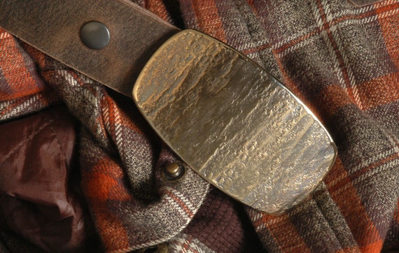 Belt Buckle, Dude Work Wear, Hand Forged, Gold Western Wear, Gift for Dad, Unisex Accessories, Rodeo, Cowboy, Outdoor Accessories For Jean