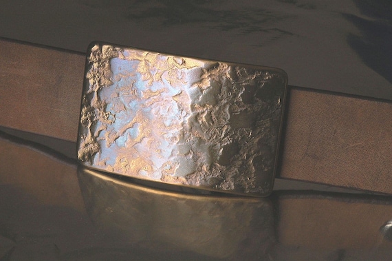 Suit Belt Buckle Canadian Hand Forged Bronze Anniversary Stainless Steel Buckle One of a Kind Unisex Buckle for 1-1/4" Belt For Jeans