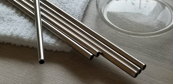Eco-Friendly Straws - Stainless Steel Straws - Stocking Stuffer Gift - Food Grade - Eco-Straws - Made in Canada - Various Lengths - Giftable