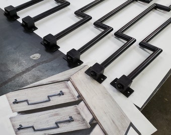 Handgeschmiedeter Schubladenknauf, kundenspezifische Metalltürbeschläge, 24 "lang