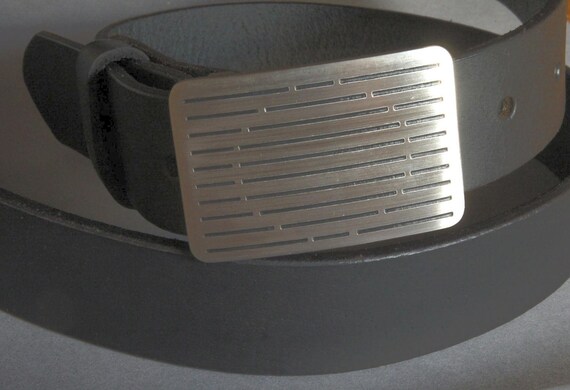 Father's Day Gift, Golfer's  Belt & Buckle Set, Brushed Stainless Steel Golf Buckle, Fits 1.25" Belt, Golfer's Gifts, Golf Attire, Golf Gift