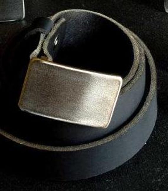 Belt Buckle for Jeans Unisex Silver Buckle Hypoallergenic Buckle Handcrafted Stainless Steel Accessories Unisex Gift Fits 1-1/2" Belt