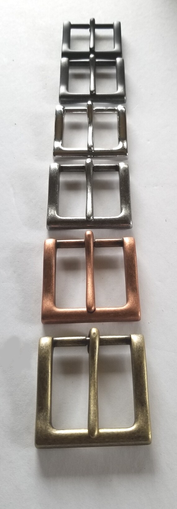 Simple Buckle, Variety of Colors Available, Buckle for 1-1/2" Wide Leather Belt w/Snap, Belt for Jeans, Father's Day Gift, Mother's Day Gift