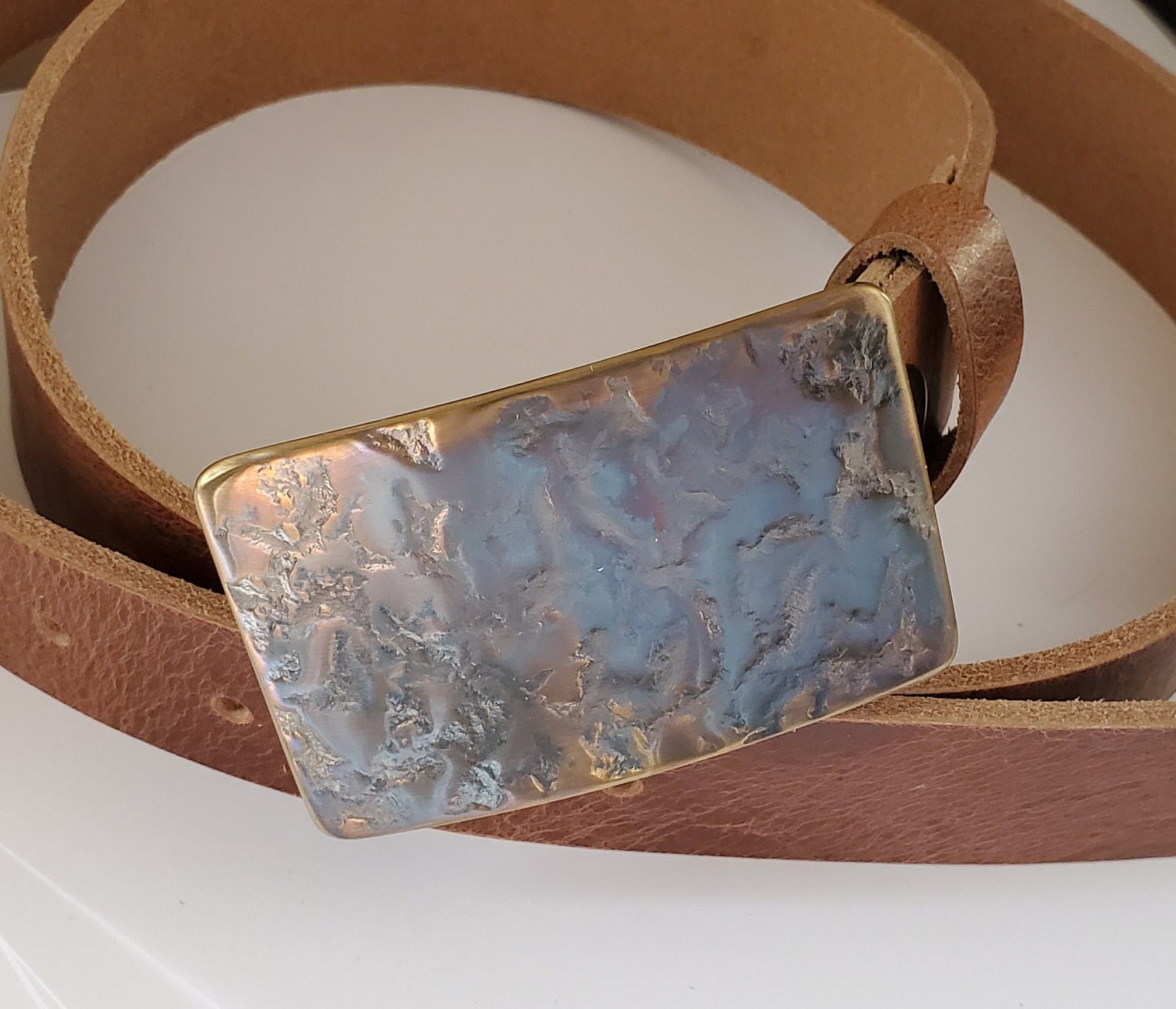 3/4" inch Pack of 6 pieces - Green bronze metal multi-purpose belt buckle 