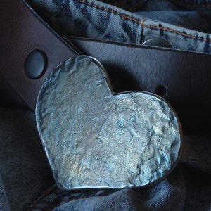 HEART Belt Buckle ~ Lover&#39;s Gift ~ Sweetheart Gift ~ Sweet 16 Buckle ~ Mother&#39;s Day ~Accessories Original Buckle Fits 1-1/2&quot; Belt for Jeans