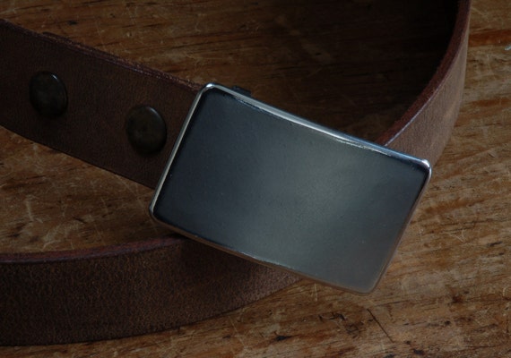 Classic Silver Suit Belt Buckle Hypoallergenic Stainless Steel Groomsmen's Accessories Unisex Belt Buckle Signed Original Fits 1-1/4" Belt