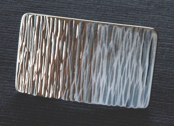 Silver or Gold BAMBOO Belt Buckle ~ Unisex Hand Forged Stainless Steel Buckle ~ Signed Original fits 1.5 Leather Jean Belt ~ Made in Canada