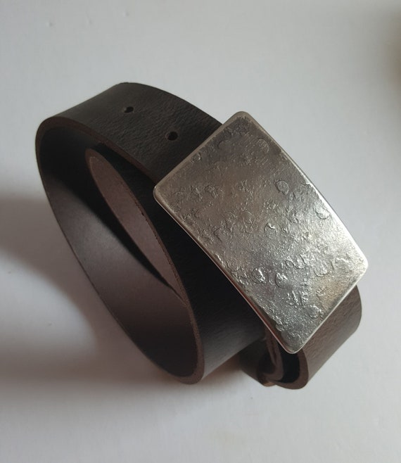 Belt & Buckle, Canadian Made, Hypoallergenic, Outdoorsman Gift, Hand Forged Belt and Buckle, Fishing Enthusiast, Buckle For 1-1/2" Jean Belt
