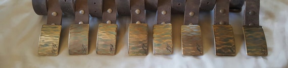 Personalized Monogrammed Buckle & Belt Set - Customized Accessories Wood Grain Buckle Leather Belt Set - Etched Groomsmen's Gift ~ Guy Gift